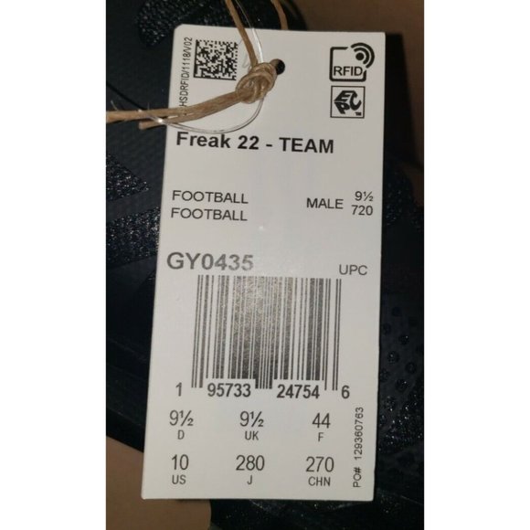 Adidas Freak 22 Triple Black Football Cleats Men\'s Sizes NEW GY0435 main image 7